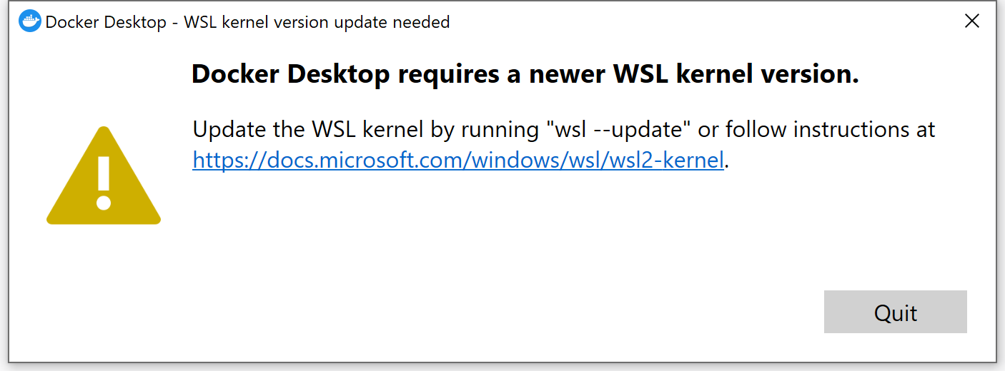 WSL Update