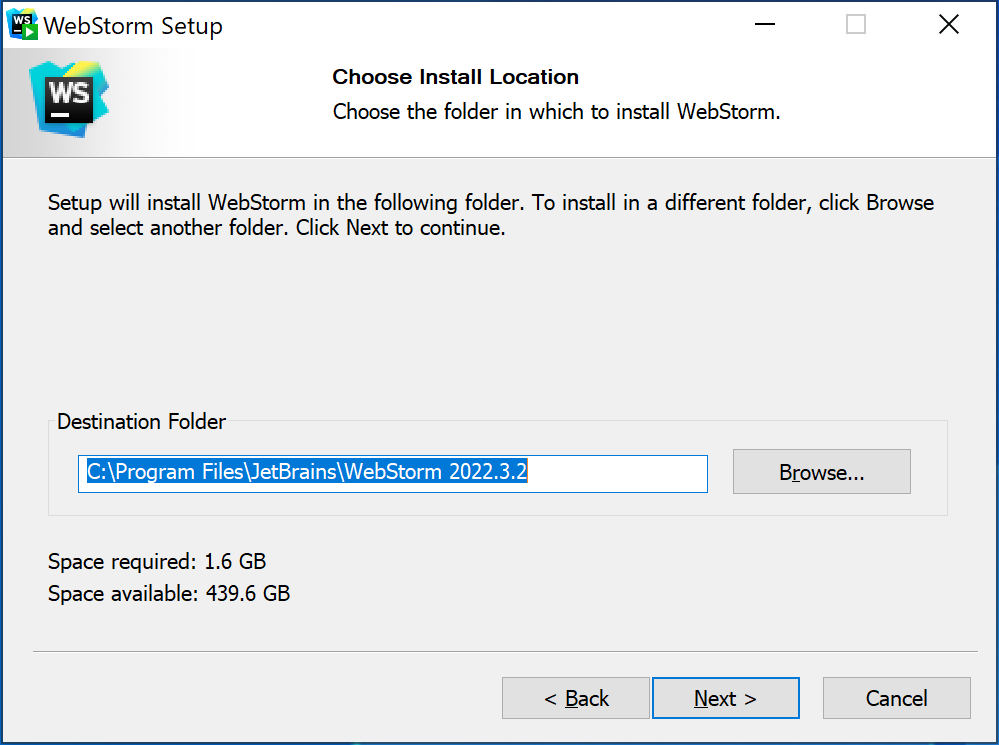 Choose Installation Location