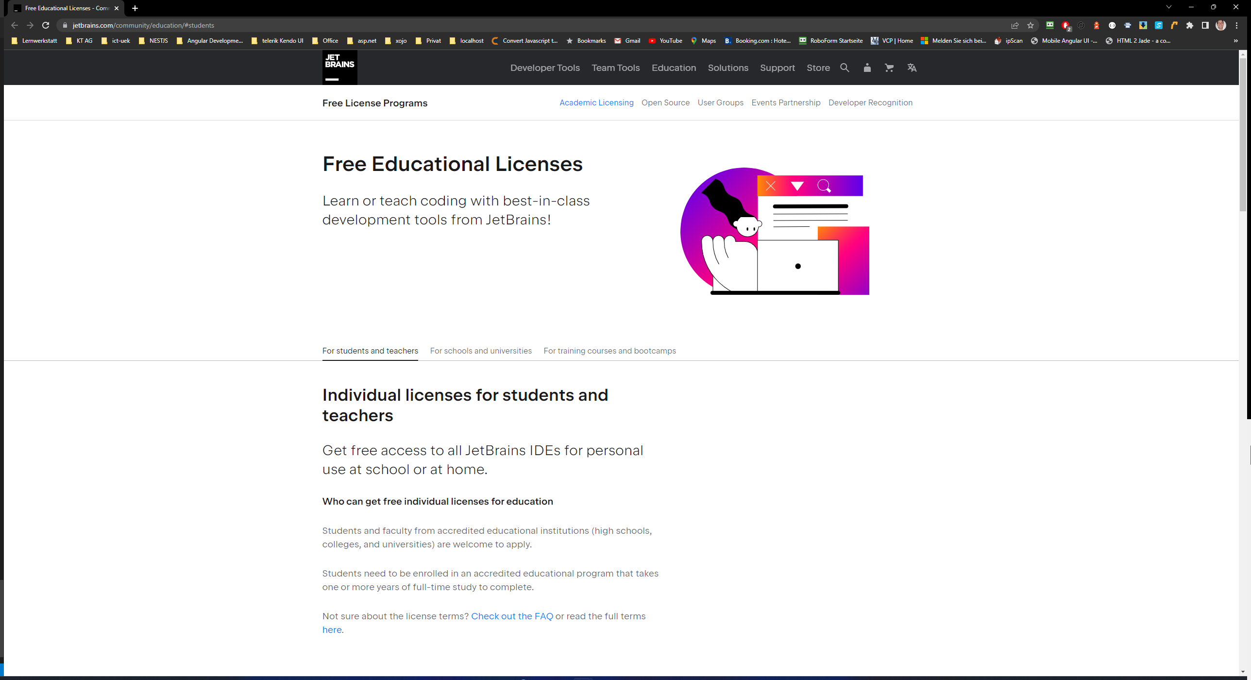 Free Educational Licences 1