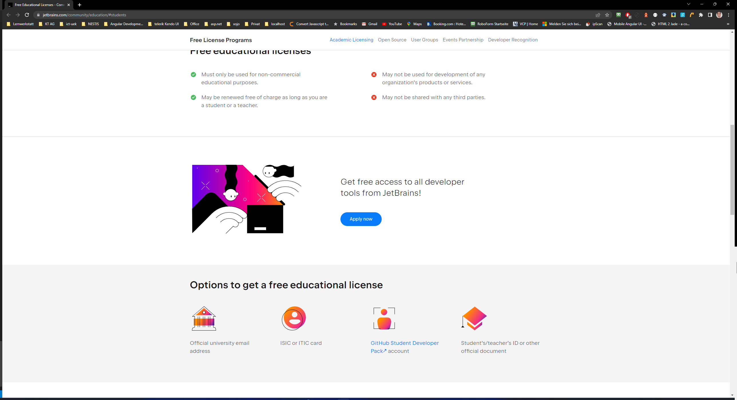 Free Educational Licences 2